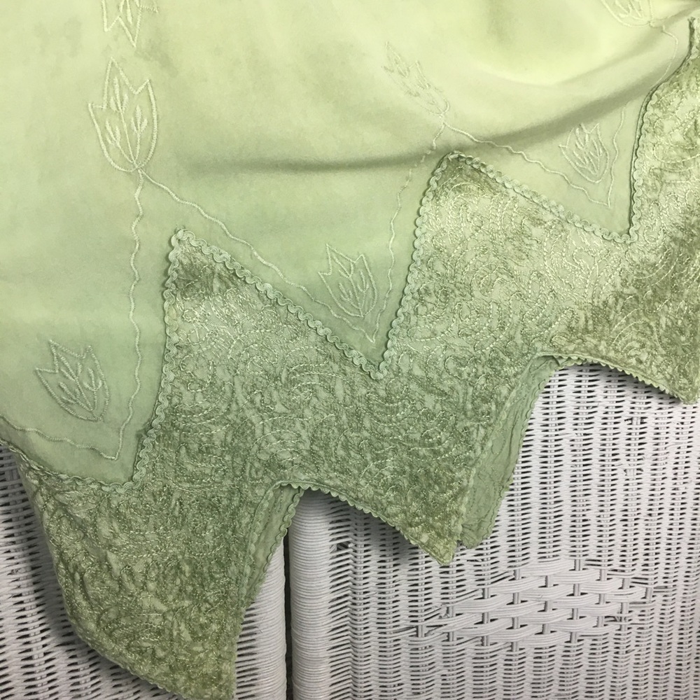 Indian Tropical Fashion summer dress XL sage green - Picture 8 of 8
